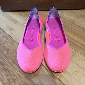 Rothy’s Tropical Pink Flats - Size 8.5 EUC